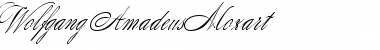 Wolfgang Amadeus Mozart Font