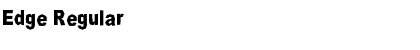 Edge Regular Font Edge Regular Font