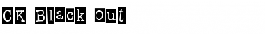 Download CK Black Out Font Download CK Black Out Font