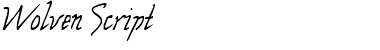 Wolven Script Font