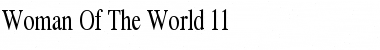 Woman Of The World  11 Font