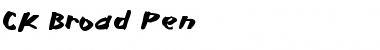Download CK Broad Pen Font Download CK Broad Pen Font