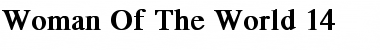 Woman Of The World  14 Font