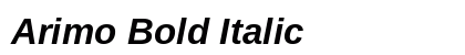 Arimo Bold Italic preview