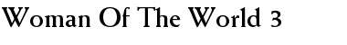 Download Woman Of The World 3 Font