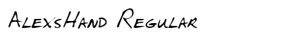 AlexsHand Regular