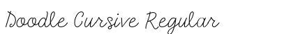Doodle Cursive Regular preview