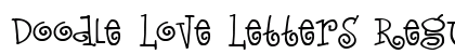 Doodle Love Letters Regular preview
