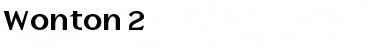 Wonton 2 Font