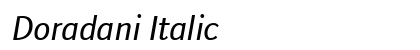 Doradani Italic Preview