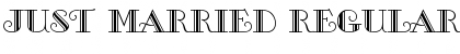 Just Married Regular Font