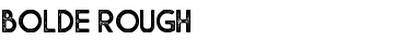 Bolde Rough Font