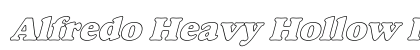 Alfredo Heavy Hollow Italic preview