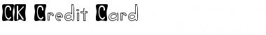 CK Credit Card Font