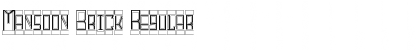 Download Mansoon Brick Font Download Mansoon Brick Font