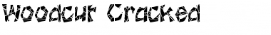 WoodcutCracked Normal Font