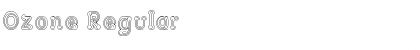 Ozone Regular Font Ozone Regular Font