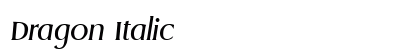 Dragon Italic preview