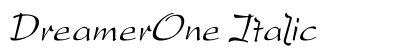 DreamerOne Italic preview