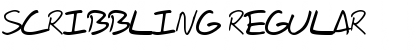 Scribbling Regular Font
