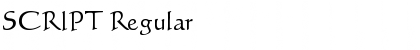 SCRIPT Regular Font
