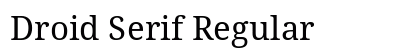 Droid Serif Regular preview
