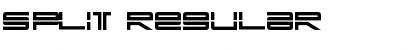 Split Regular Font