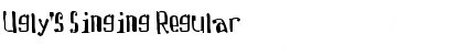 Download Ugly's Singing Font Download Ugly's Singing Font