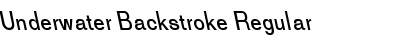 Download Underwater Backstroke Font Download Underwater Backstroke Font
