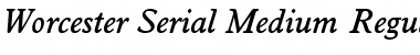 Worcester-Serial-Medium Font