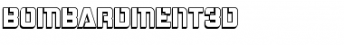 Bombardment 3D Regular Font