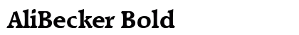 AliBecker Bold preview