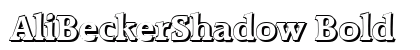 AliBeckerShadow Bold preview