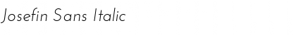 Josefin Sans Italic Font Josefin Sans Italic Font