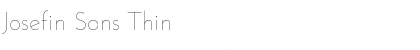 Josefin Sans Font