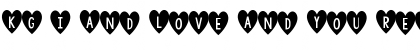 KG I And Love And You Font