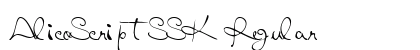 AlicoScriptSSK Regular