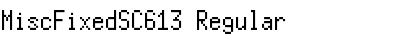 MiscFixedSC613 Regular Font