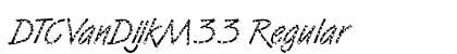 DTCVanDijkM33 Regular preview