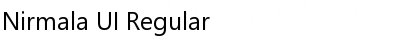 Nirmala UI Regular Font