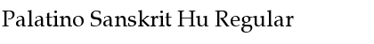 Palatino Sanskrit Hu Regular Font
