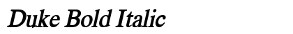 Duke Bold Italic Preview