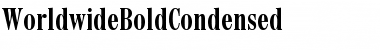 WorldwideBoldCondensed Font