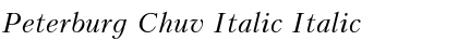 Download Peterburg Chuv Italic Font