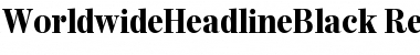 WorldwideHeadlineBlack Font