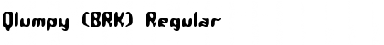 Qlumpy (BRK) Regular Font