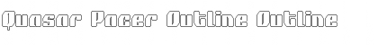 Quasar Pacer Outline Font