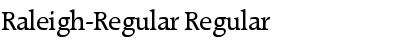 Raleigh-Regular Regular Font