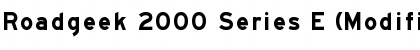 Download Roadgeek 2000 Series E (Modified) Font