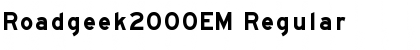 Download Roadgeek2000EM Font Download Roadgeek2000EM Font